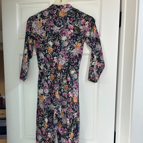 Girl's Floral Jumpsuit - Picture 2 of 4